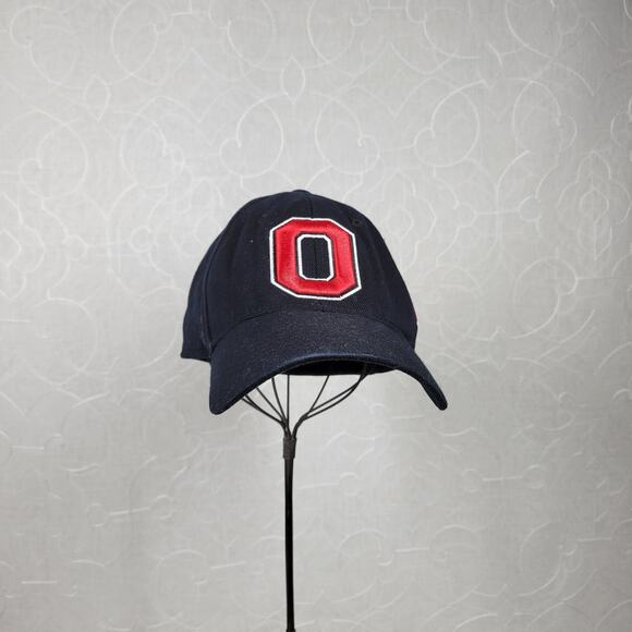 Vintage Ohio State Buckeyes Cap Unisex One Size Black‎ Red Logo One Fit Football - Picture 1 of 12
